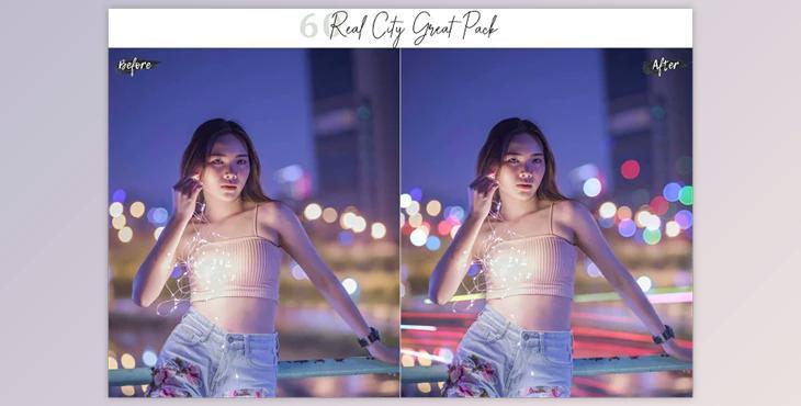 60 Real City Great Pack Lights Effect Photo Overlays