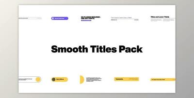 Smooth Titles for Premiere (Videohive 33878425)