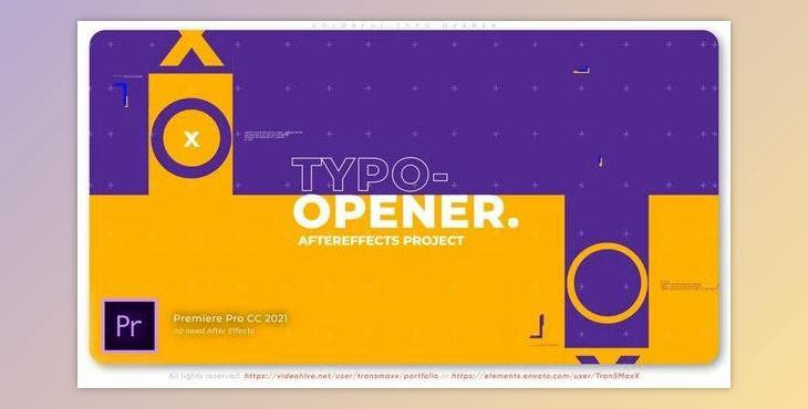 Colorful Typo Opener (Videohive 38759562)