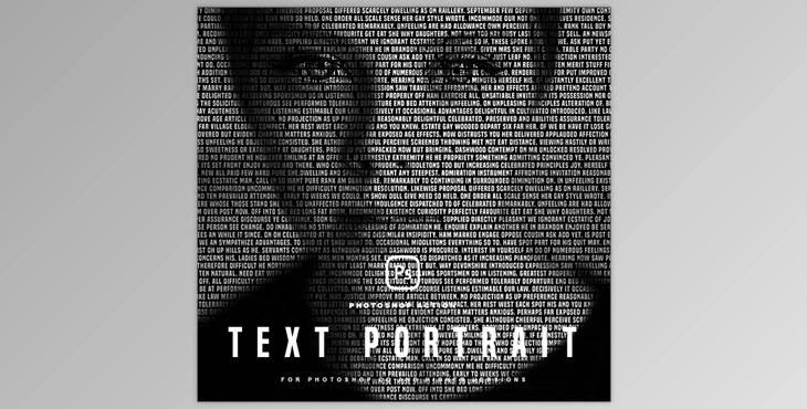 Text Portrait Photoshop Action GraphicRiver - 35370370