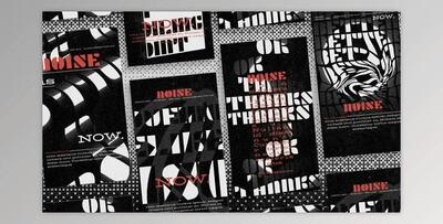 Halftone Kinetic Typography Stories (Videohive 50065168) - AE Project