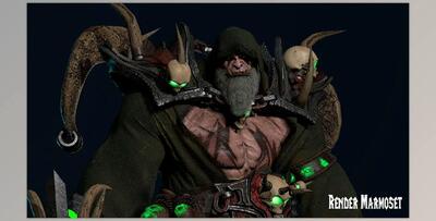 Unreal Engine - Orc Warlock (Modular) (Engine version v4.18- 4.27, 5.0- 5.2)