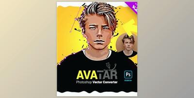 Vector Sketch – Avatar – Cartoon Photoshop Plugin GraphicRiver-25184547 (JSX, ZXP)