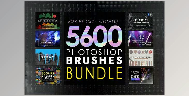 CreativeMarket – 5600 Photoshop Brushes Mega Bundle 5825386