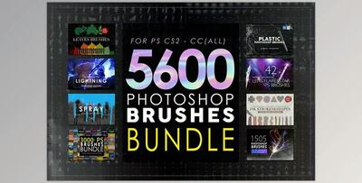 CreativeMarket – 5600 Photoshop Brushes Mega Bundle 5825386