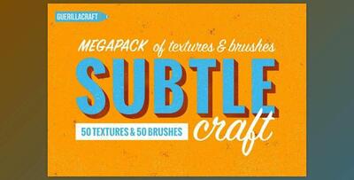 Subtlecraft – Megapack Of Textures & Brushes for Photoshop & Illustrator [Re-Up]