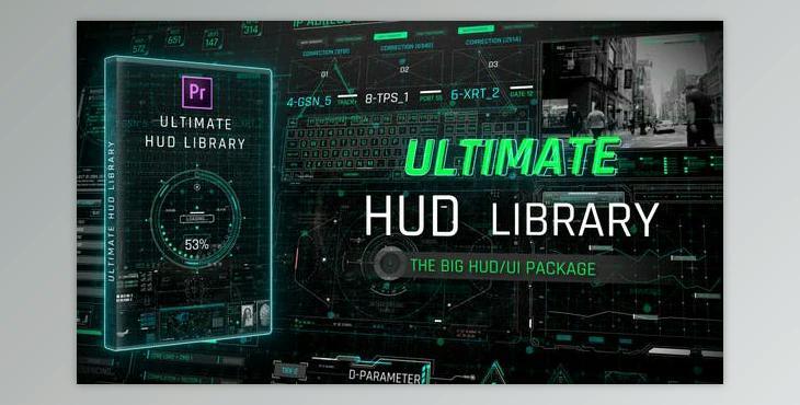 Ultimate HUD Library For Premiere Pro (Videohive 40435992)