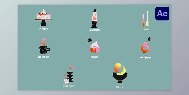 Home Comfort Icons and Titles for After Effects (Videohive 53487748) - AE Project