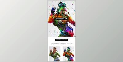 Geometric Art Photoshop Action – GraphicRiver 20543613 (ABR, PAT, ATN)
