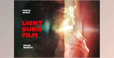 Hipster Film Burn Light Leak Overlay - 92171590