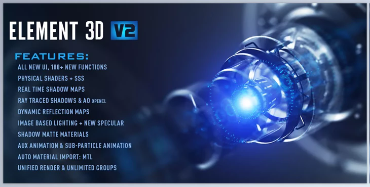 Element 3D v2.2.3 Build 2192By Video Copilot (Win, Mac)