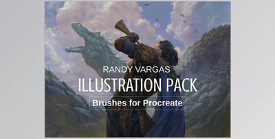 Illustration Pack – Brushes for Procreate By Randy Vargas (Gumroad)