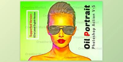 Oil Portrait Photoshop Action V-5 By Studio Retouch