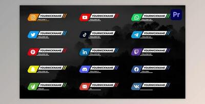 Social Media Lower Thirds Premiere Pro V.4 (VideoHive 37813151)