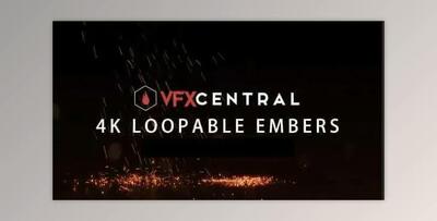 VFXCentral - LOOPABLE EMBERS (4K MOV)