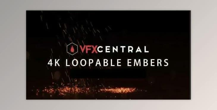 VFXCentral - LOOPABLE EMBERS (4K MOV)