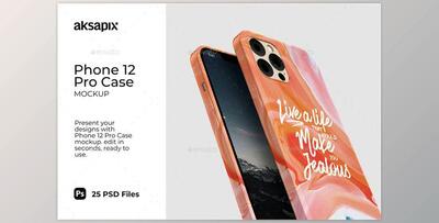 Phone 12 Pro Case Mockup GraphicRiver-31805080 (PSD, PNG)