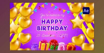 Welcome My Birthday (Videohive 39991066) - AE Project