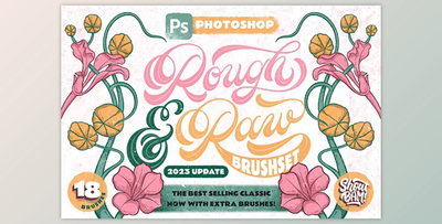 Rough & Raw Photoshop Brush Set Creative Market – 12698167