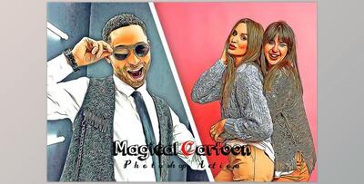 Magical Cartoon Photoshop Action CreativeMarket - 7267545