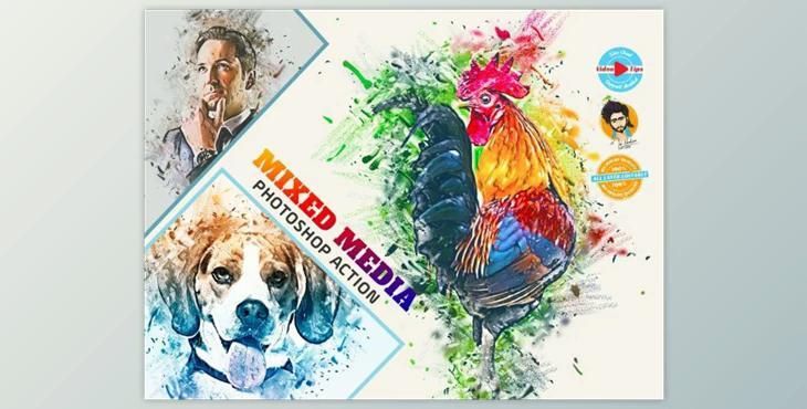 Mixed Media Photoshop Action By MRI STUDIO