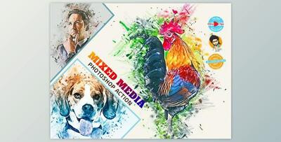 Mixed Media Photoshop Action By MRI STUDIO