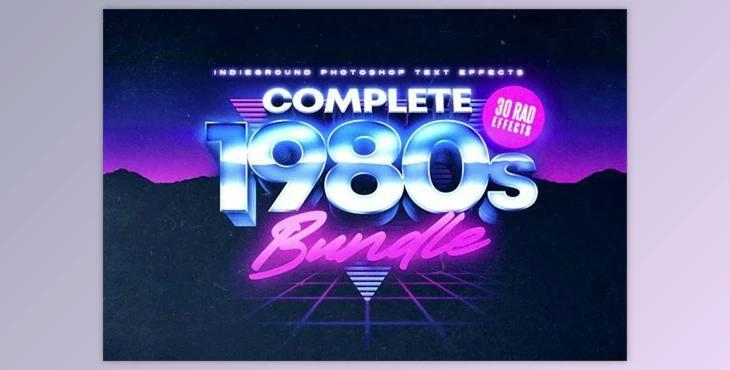 80s Text Effects Complete Bundle (GraphicRiver 28703930)