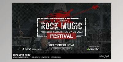 Rock Music Show (Videohive 47462131) - AE Project