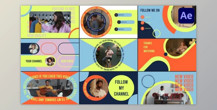 Youtube Slides for After Effects (Videohive 51981536) - AE Project