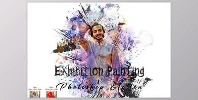 Exhibition Painting Photoshop Action Creativemarket - 11013141