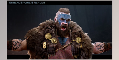 Unreal Engine - Characters Druid WereWolf (Engine version 4.22-4.27, 5.0-5.2)