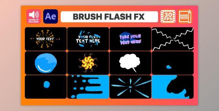 Brush Flash FX for After Effects (Videohive 36489941) - AE Project