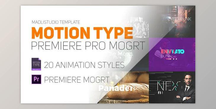 Motion Type - Premiere Pro Mogrt (Videohive 22086112)