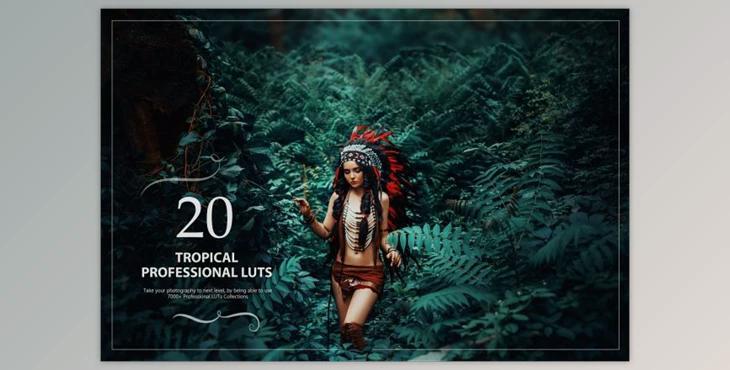 20 Tropical LUTs Pack By Eldamar Studio (cube)