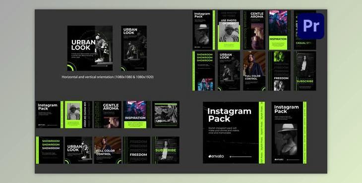 Stylish Instagram Pack for Premiere Pro (Videohive 43070731)