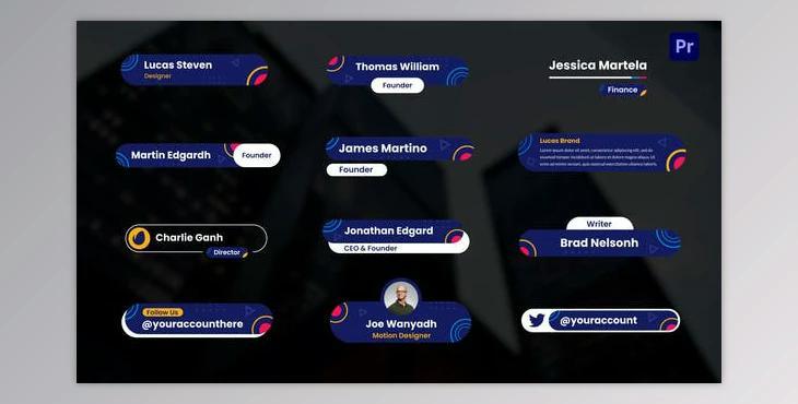 Lower Thirds MOGRT (Videohive 43149701)