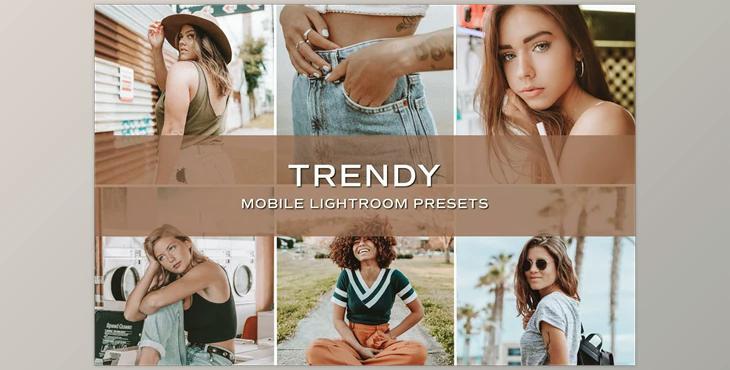 5 Trendy Blogger Lightroom Presets CreativeMarket-5701796 (DNG , XMP)