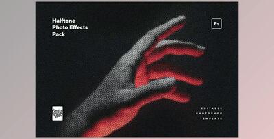 Halftone Photo Effects Pack CreativeMarket - 7088600