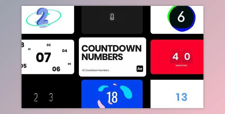 Countdown Numbers for After Effects (Videohive 45821904) - AE Project