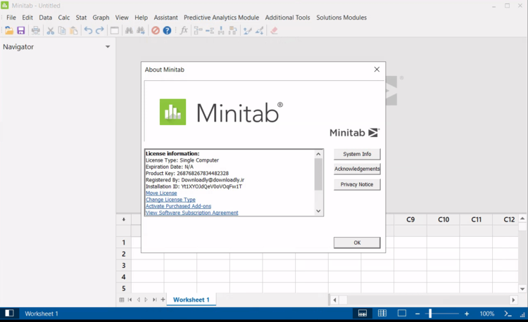 Minitab 22.3 + Workspace 1.5.1