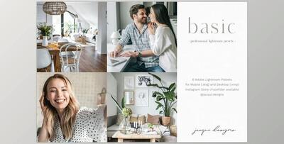 Basic Lightroom Preset Pack CreativeMarket-5552546 (DNG, XMP)