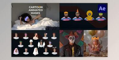 Cartoon Animated Masks for After Effects (Videohive 39696791) - AE Project