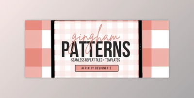 Create Gingham Seamless Repeat Tiles + Templates in Affinity Designer 2