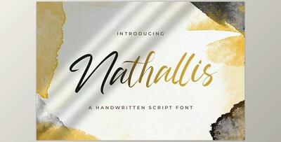 Nathallis – Handwritten Font CreativeMarket 5914289