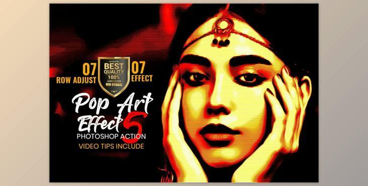 Pop Art Effect Photoshop Action CreativeMarket-4883415
