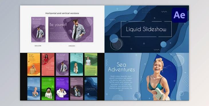 Liquid Colorful Slideshow for After Effects (Videohive 39797063) - AE Project
