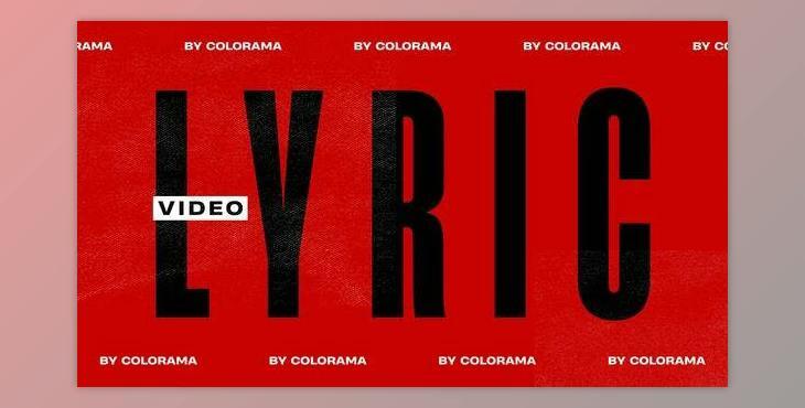 Lyric Video (Videohive 38463443) - AE Project