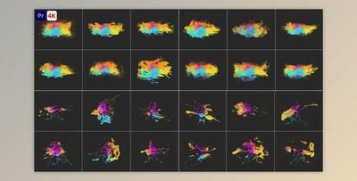 Water Colour Elements V2 Premiere Pro (VideoHive 43083057) - PR Project