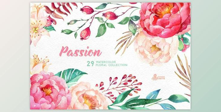 Passion. Flowers Collection By OctopusArtis (PNG, JPG)