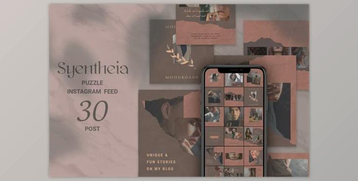 Syentheia Puzzle Instagram Feed (PSD)